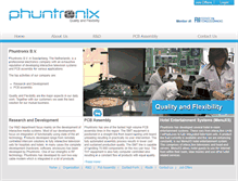 Tablet Screenshot of phuntronix.com